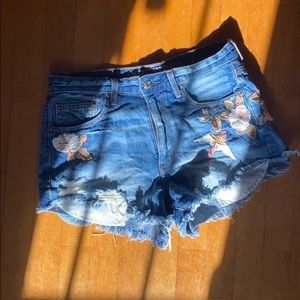 American Eagle festival shorts